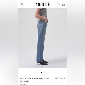 AGOLDE 90s PINCH HIGH WAISTED JEANS